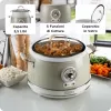 Ariete 2904 Ryžių viryklė - Elektrinė ryžių viryklė su keramine keptuve - Naminis suši - Multivaryklė - Vintage linija - 3,5 l - 650 W - Smėlio spalva