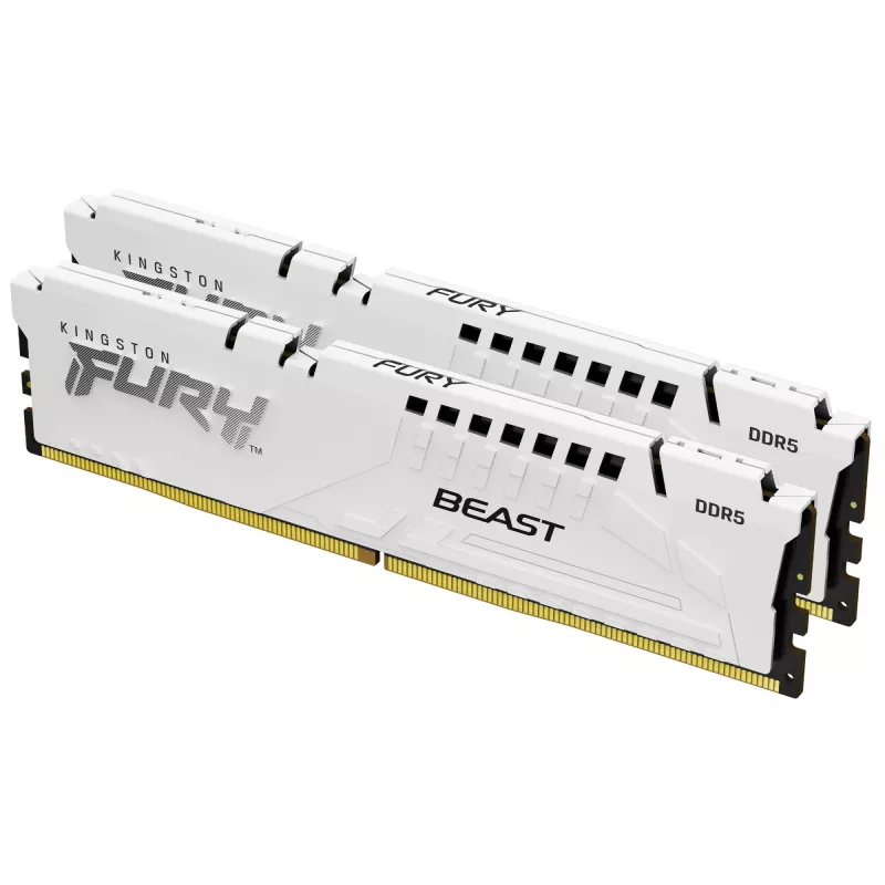 Kingston Technology FURY Beast 64GB 6000MT/s DDR5 CL30 DIMM (2 vnt. rinkinys) White EXPO