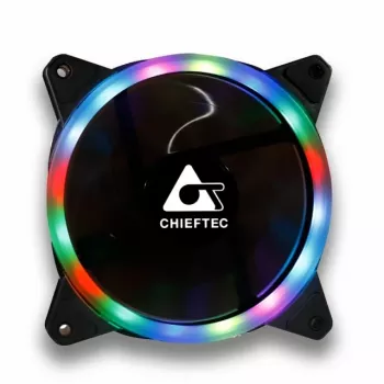 Chieftec AF-12RGB kompiuterio aušinimo sistema Ventiliatorius 12 cm Juoda 1 vnt.