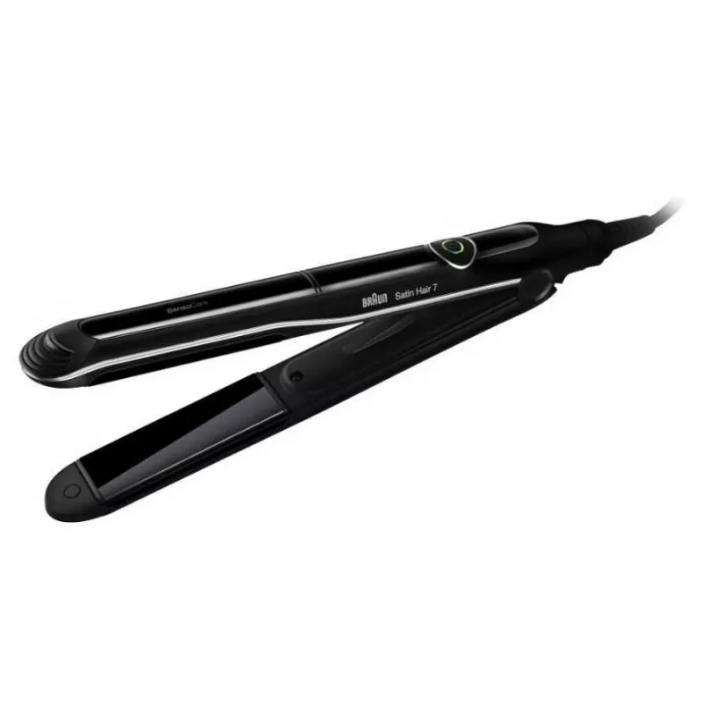 Braun Satin Hair 7 SensoCare ST780 Tiesinimo žnyplės Warm Juoda 2 m
