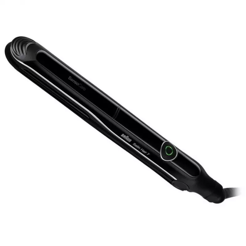 Braun Satin Hair 7 SensoCare ST780 Tiesinimo žnyplės Warm Juoda 2 m