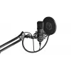 PC mikrofonas ENDORFY Solum — laidinis USB-C kardioidinis mikrofonas, 16 bitų/48 kHz, 18–21000 Hz, stalinis laikiklis, 2,9 m laidas, ausinių išvestis, pop filtras