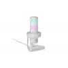 PC mikrofonas ENDORFY AXIS Streaming White — USB, kardioidinis, 30–18 kHz, 192 kHz/24 bitų, stalinis stovas, nutildymas, ausinių išvestis