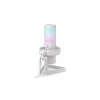 PC mikrofonas ENDORFY AXIS Streaming White — USB, kardioidinis, 30–18 kHz, 192 kHz/24 bitų, stalinis stovas, nutildymas, ausinių išvestis