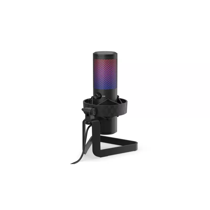 PC mikrofonas ENDORFY AXIS Streaming — USB Type-C, 24 bitų/192 kHz, 30–18 000 Hz, stalo stovas, juodas