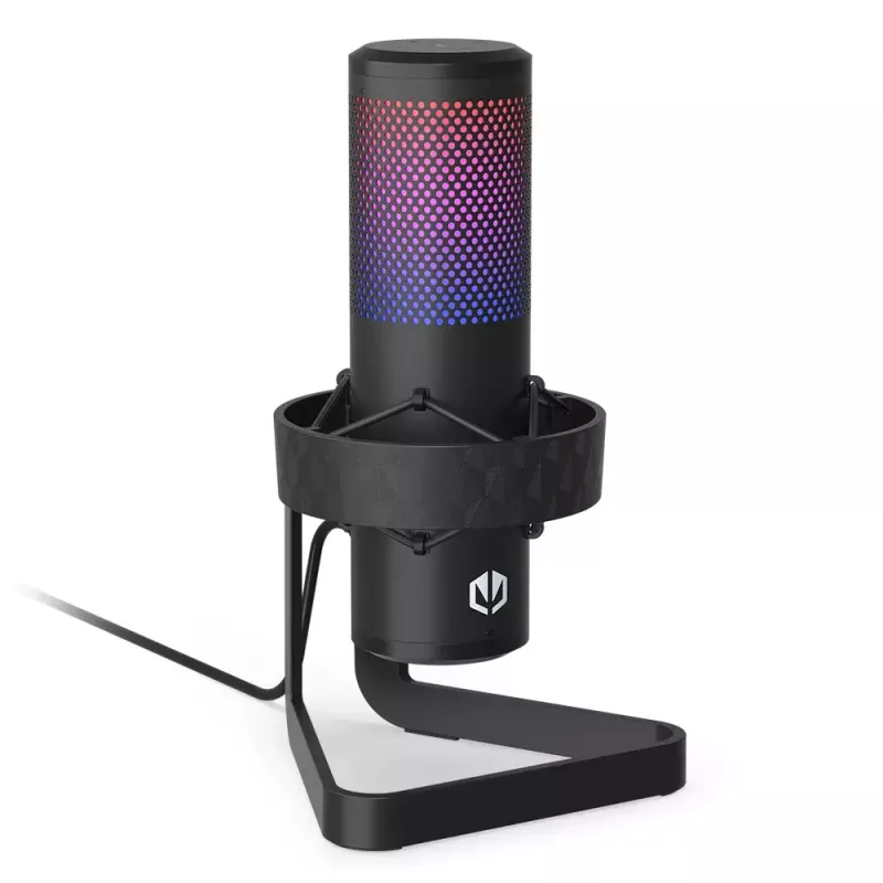 PC mikrofonas ENDORFY AXIS Streaming — USB Type-C, 24 bitų/192 kHz, 30–18 000 Hz, stalo stovas, juodas