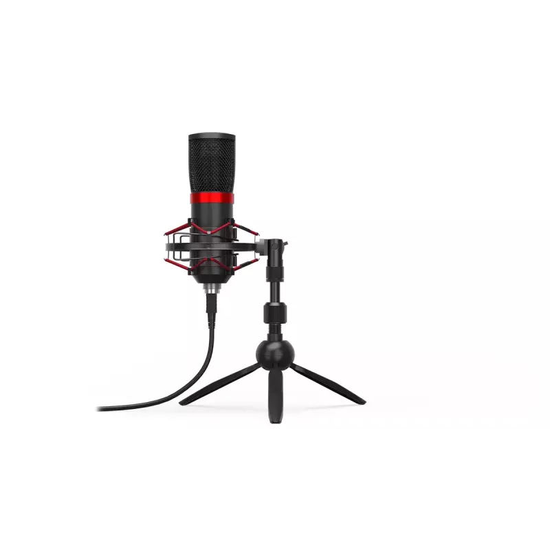 PC mikrofonas ENDORFY Solum Streaming T — USB laidinis, 24 bitų/48 kHz, 18–21000 Hz, stalinis laikiklis, ausinių išvestis, juodas