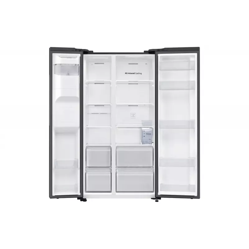 Šaldytuvas Samsung RS64DG5303B1 šalia šaldiklio, laisvai pastatomas, 628 L, juodos spalvos nerūdijantis plienas