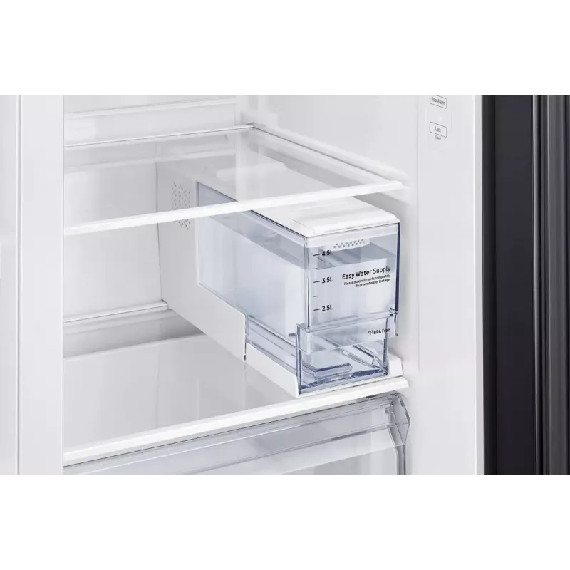 Šaldytuvas Samsung RS64DG5303B1 šalia šaldiklio, laisvai pastatomas, 628 L, juodos spalvos nerūdijantis plienas
