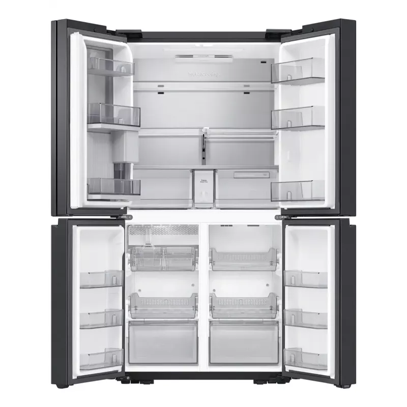 Šaldytuvas Samsung RF65DG960EB1 šalia vienas kito Freestanding 646 L Juodas