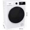 Gorenje DHNA92/DE skalbyklė-džiovyklė Laisvai pastatoma Priekinio pakrovimo 9 kg Balta
