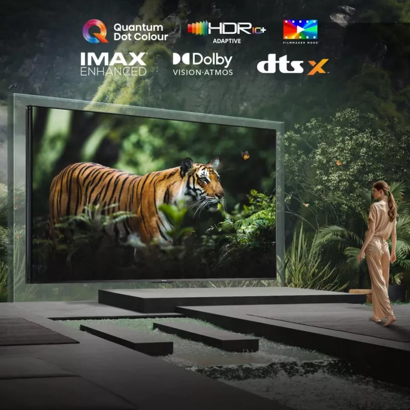 Hisense 85UXNQ 2,16 m (85 coliai) 4K Ultra HD išmanusis televizorius Wi-Fi juoda, pilka 700 cd/m²