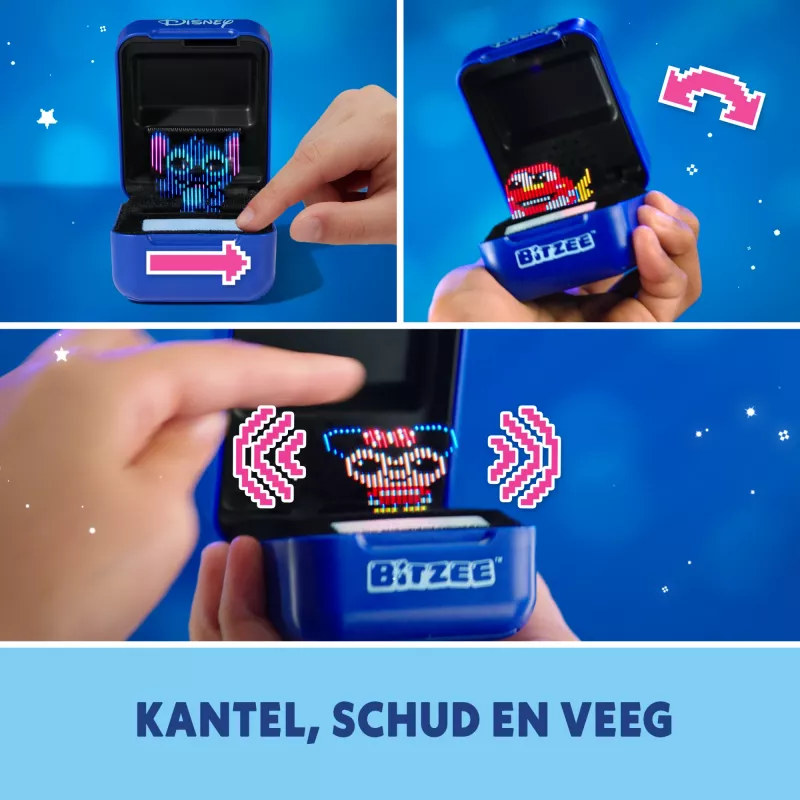 “Bitzee” žaislas “Disney Bitzee”, maitinamas AA baterijomis, mėlynas