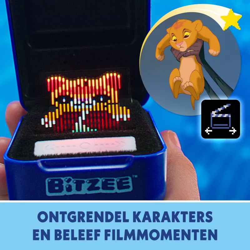 “Bitzee” žaislas “Disney Bitzee”, maitinamas AA baterijomis, mėlynas