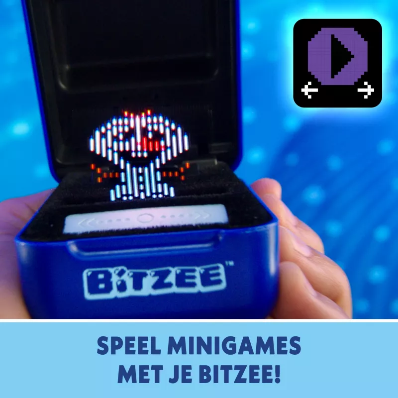 “Bitzee” žaislas “Disney Bitzee”, maitinamas AA baterijomis, mėlynas