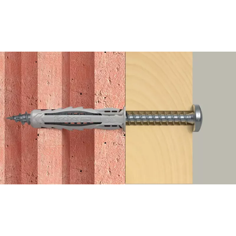 Varžtų ir kaiščių rinkinys Fischer 567935 100 vnt. Nailonas 6 mm gręžimo skylė