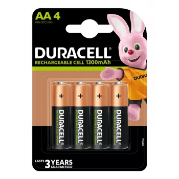 Duracell 4 LR06 1300mAh Įkraunama baterija nikelio-metalo hidrido (NiMH)