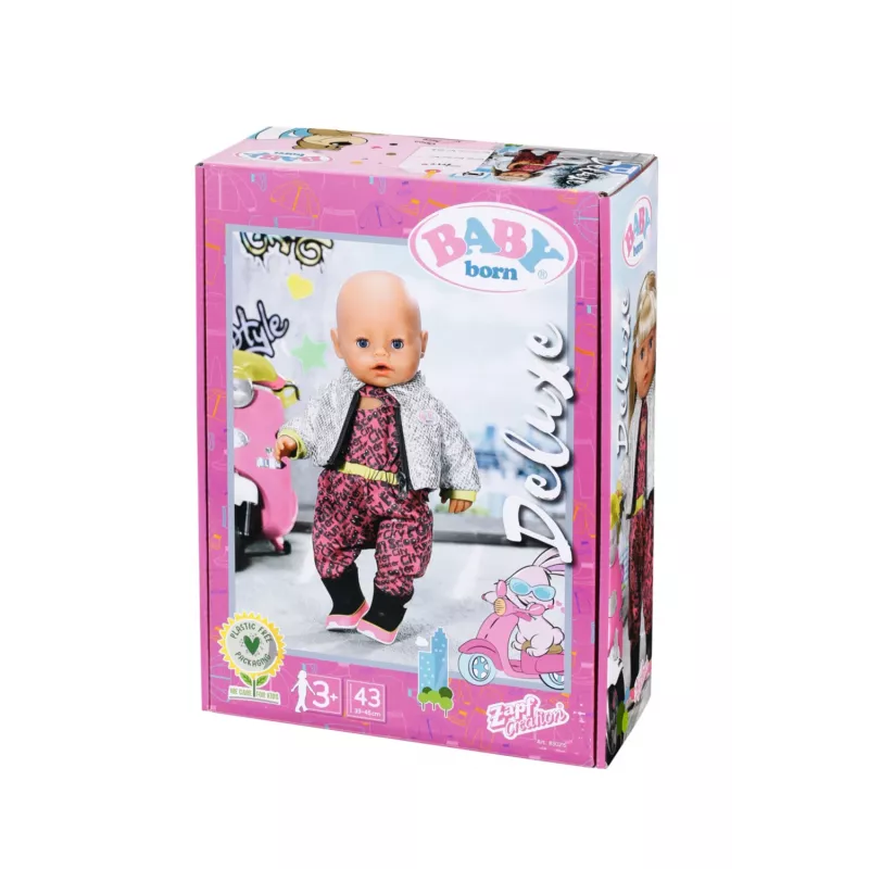 BABY born City Deluxe Scooter Combo lėlės paspirtukas