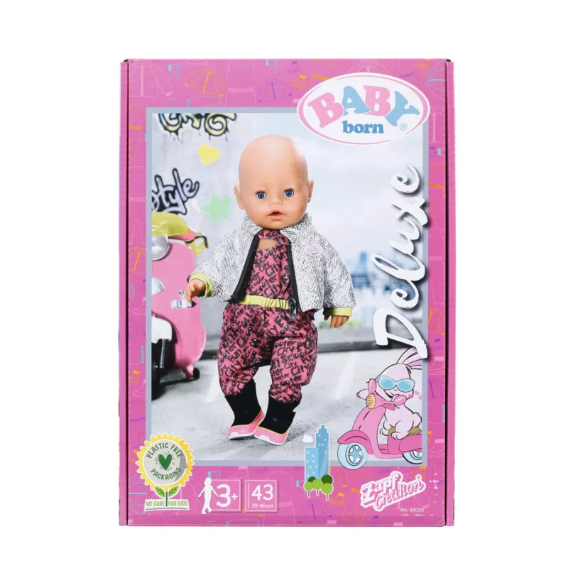 BABY born City Deluxe Scooter Combo lėlės paspirtukas