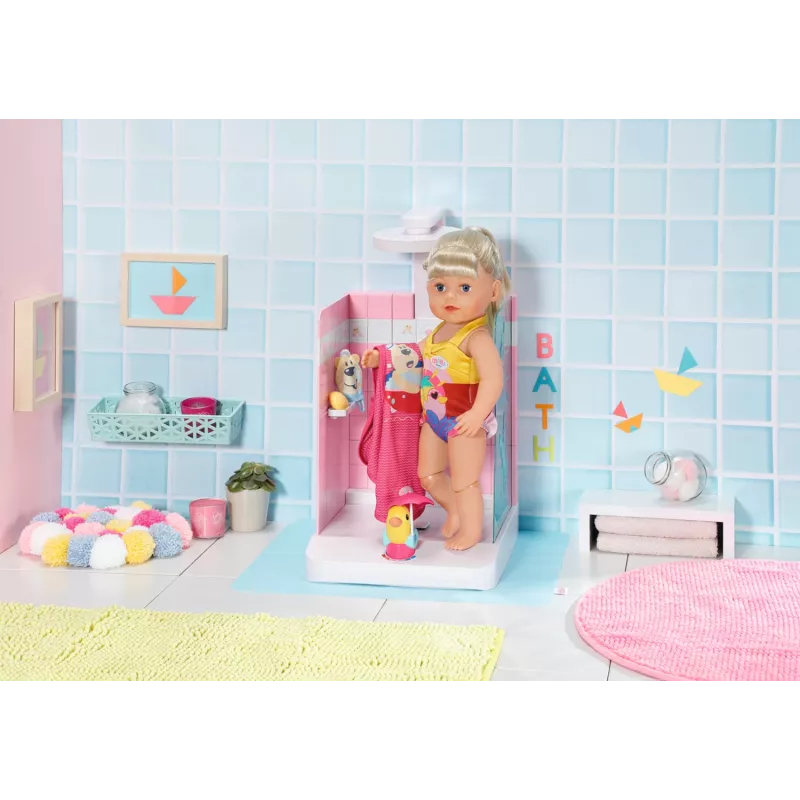 Lėlių vonios kambarys BABY born Bath Walk in Shower Rekomenduojamas amžius 3 metai