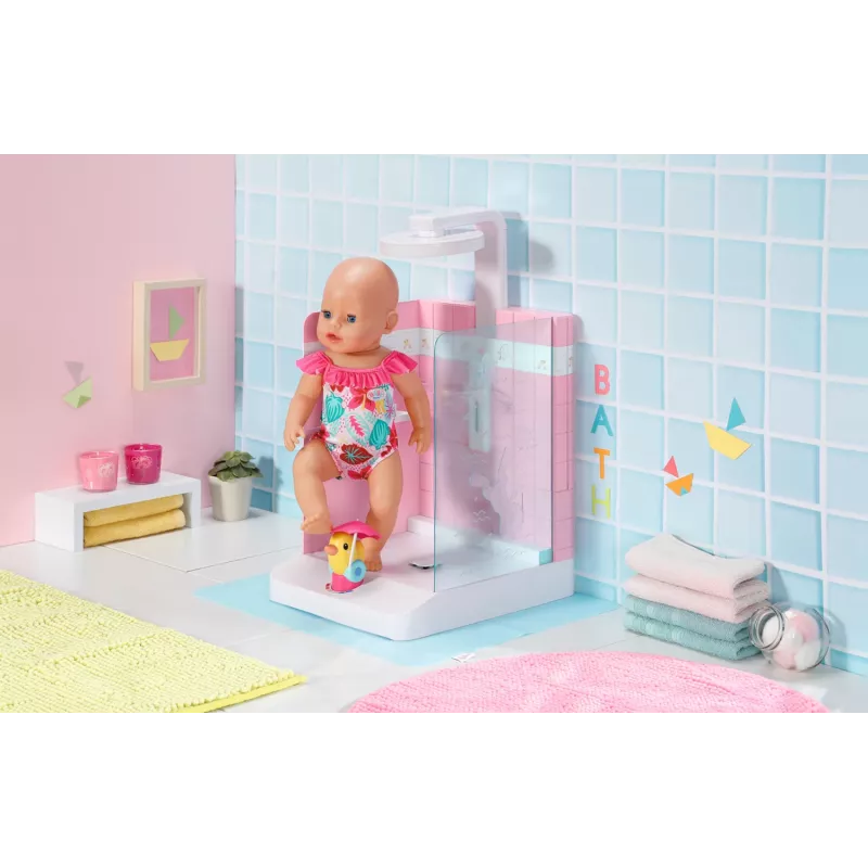 Lėlių vonios kambarys BABY born Bath Walk in Shower Rekomenduojamas amžius 3 metai