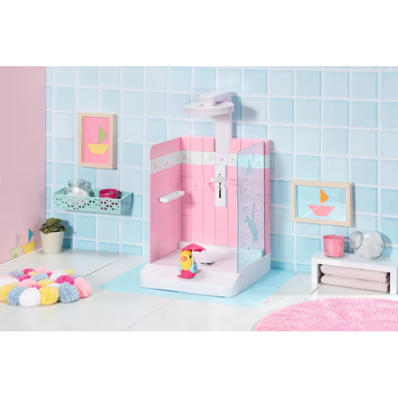 Lėlių vonios kambarys BABY born Bath Walk in Shower Rekomenduojamas amžius 3 metai