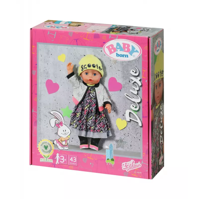 Lėlių drabužių rinkinys BABY born City Deluxe Style, nuo 3 metų, 180 g