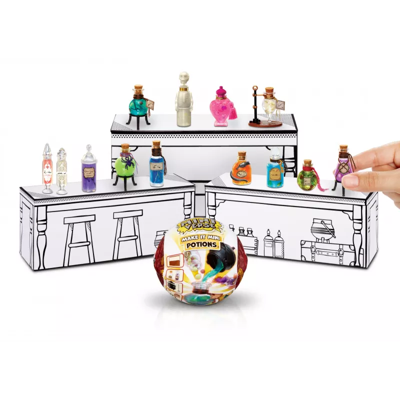 Miniverse - Harry Potter Make It Mini Potions, 8 m., įvairių spalvų, plastikas, derva