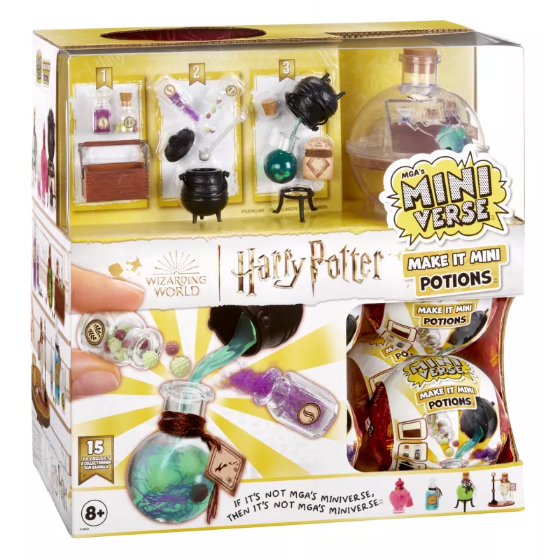 Miniverse - Harry Potter Make It Mini Potions, 8 m., įvairių spalvų, plastikas, derva