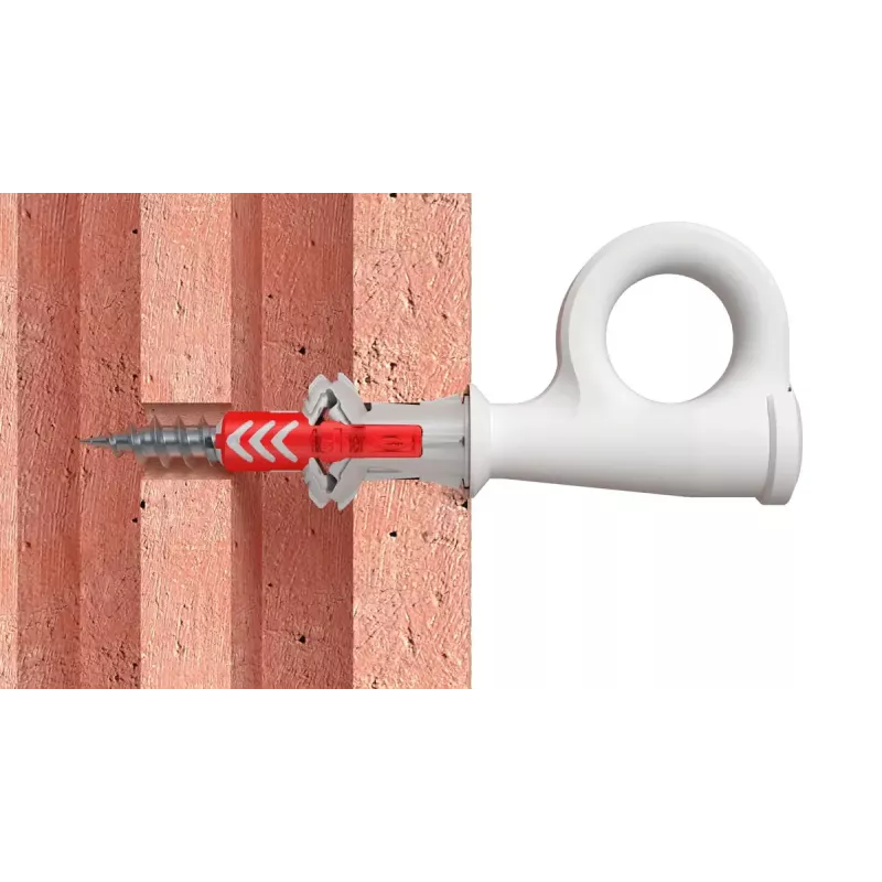 Sraigtinių kablų ir sieninių kaiščių rinkinys Fischer 564173 25 vnt. plastikas 8 mm