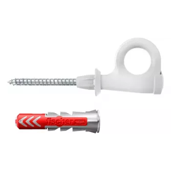 Sraigtinių kablų ir sieninių kaiščių rinkinys Fischer 564173 25 vnt. plastikas 8 mm