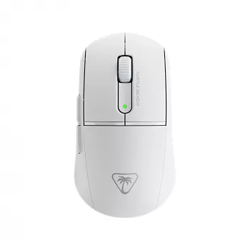 Turtle Beach Burst II Air White – 2,4 GHz belaidis žaidimų pelė: 47 g itin lengva, optiniai jungikliai, 26K DPI optinis jutiklis, Bluetooth, 120 val. baterija
