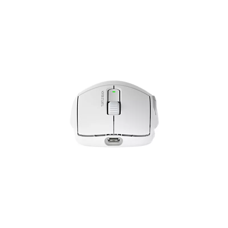 Turtle Beach Burst II Air White – 2,4 GHz belaidis žaidimų pelė: 47 g itin lengva, optiniai jungikliai, 26K DPI optinis jutiklis, Bluetooth, 120 val. baterija