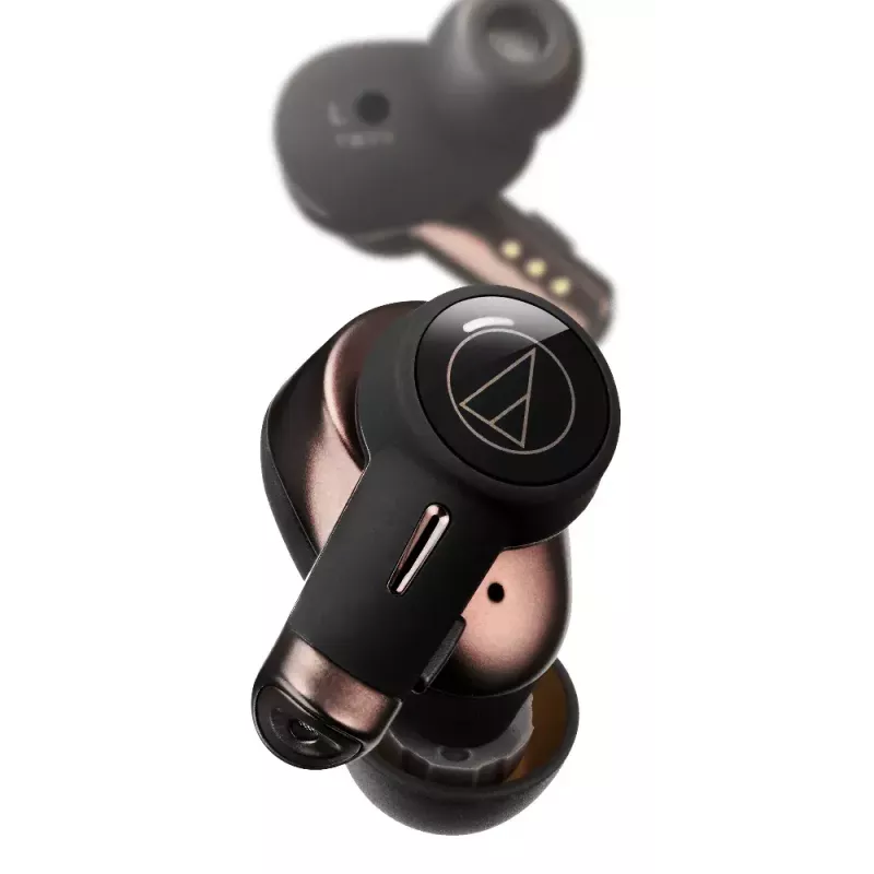 Ausinės Audio-Technica ATH-TWX9 — True Wireless į ausis įdedamos TWS, 10–40000 Hz, Bluetooth, ruda
