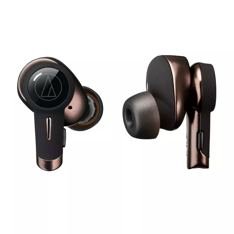 Ausinės Audio-Technica ATH-TWX9 — True Wireless į ausis įdedamos TWS, 10–40000 Hz, Bluetooth, ruda