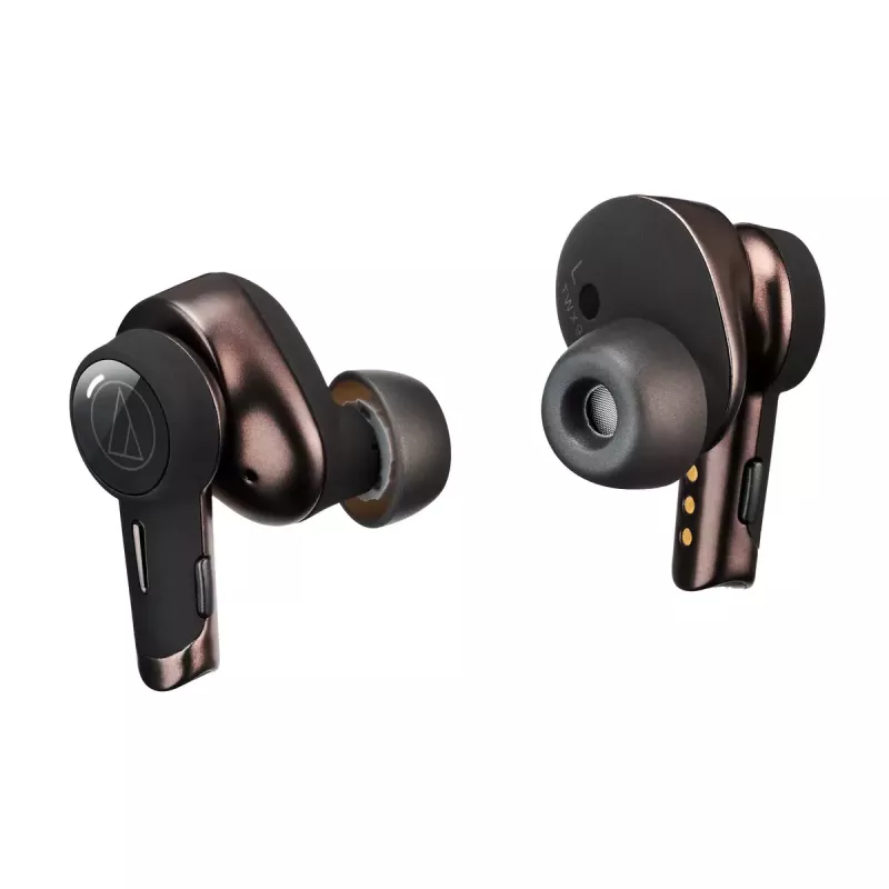 Ausinės Audio-Technica ATH-TWX9 — True Wireless į ausis įdedamos TWS, 10–40000 Hz, Bluetooth, ruda