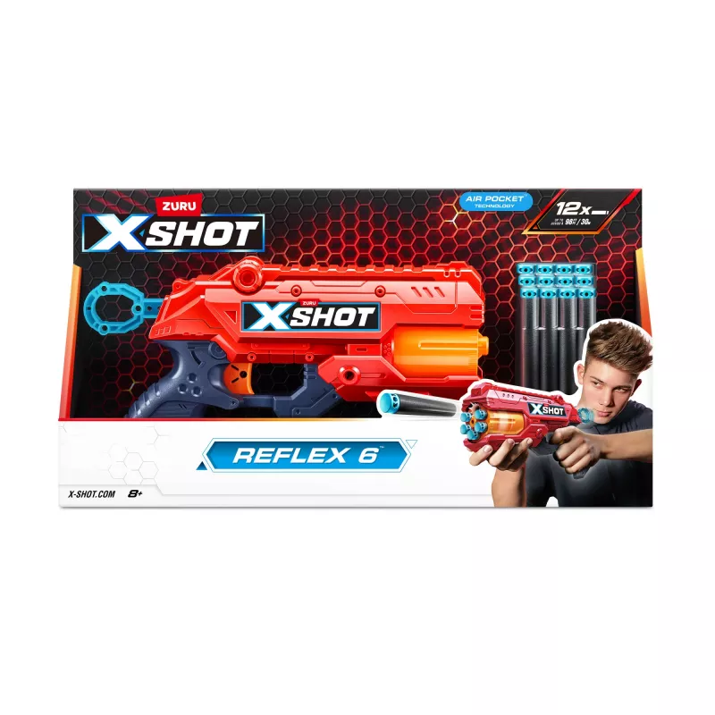 Žaislinis šautuvas ZURU XSHOT Excel Reflex 6 Blaster 12 smiginių Įvairiaspalvis