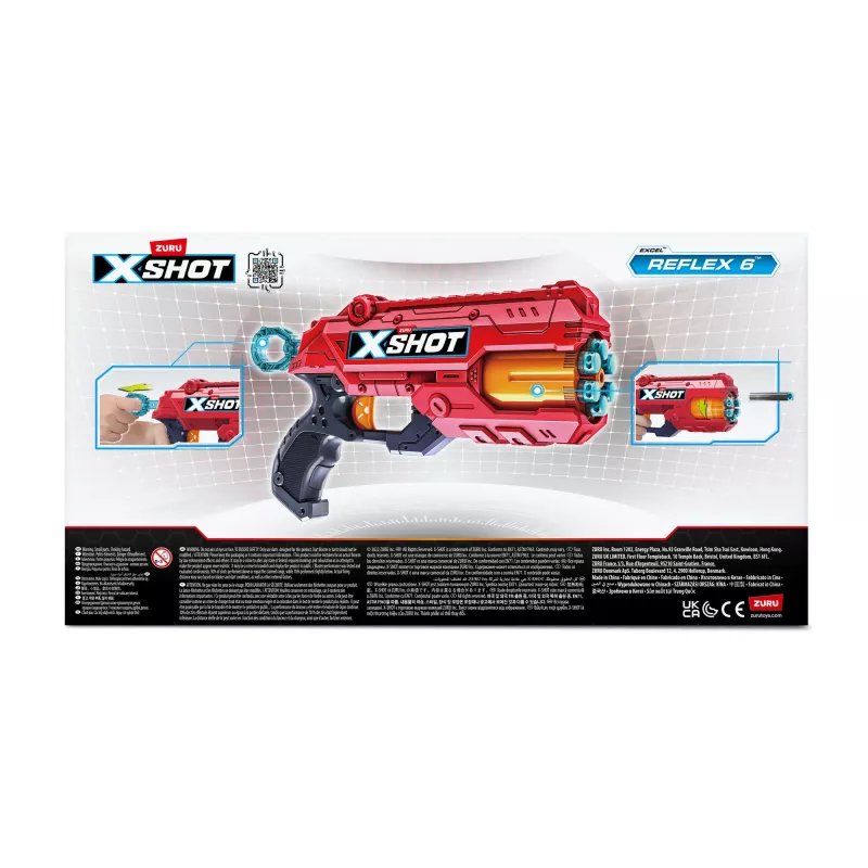 Žaislinis šautuvas ZURU XSHOT Excel Reflex 6 Blaster 12 smiginių Įvairiaspalvis