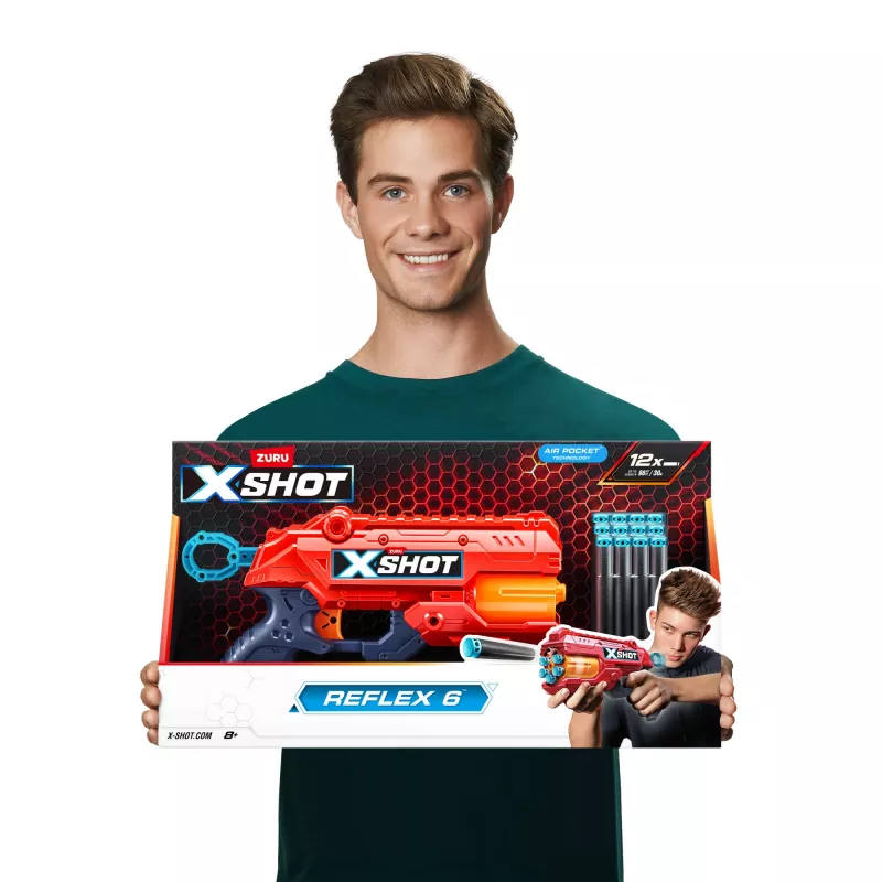 Žaislinis šautuvas ZURU XSHOT Excel Reflex 6 Blaster 12 smiginių Įvairiaspalvis