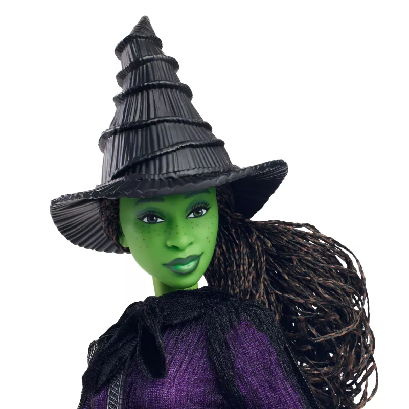 Kolekcinė lėlė MATTEL Wicked Deluxe Elphaba HXY38 – personažo figūrėlė, lankstoma, detalus kostiumas