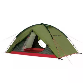 High Peak Woodpecker 3 palapinė — 3 vietų, žalia-raudona, modelis N0802