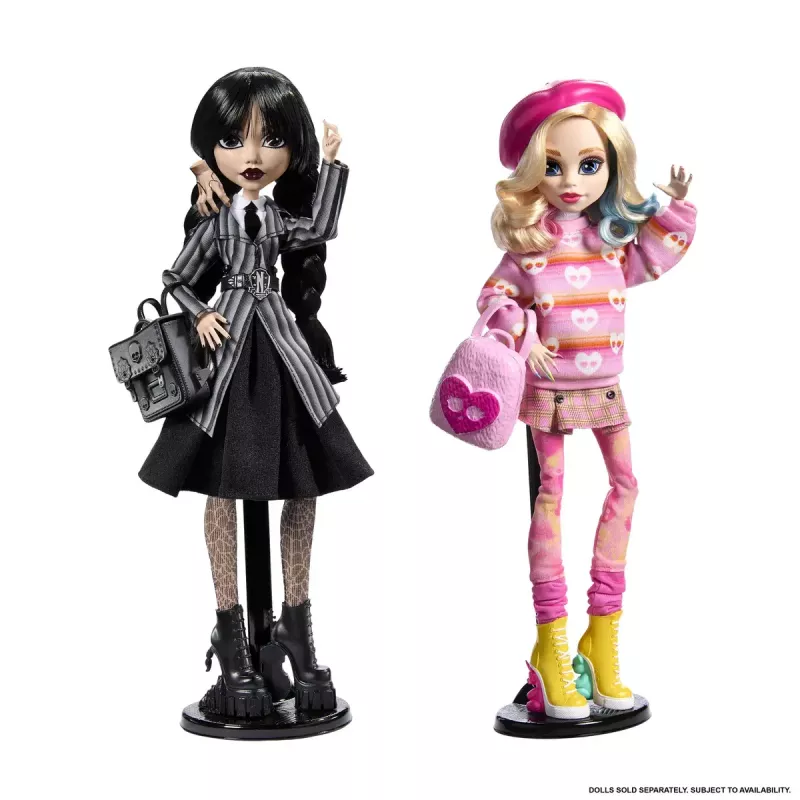 Madų lėlė Mattel Monster High Wednesday Enid Sinclair įvairiaspalvė