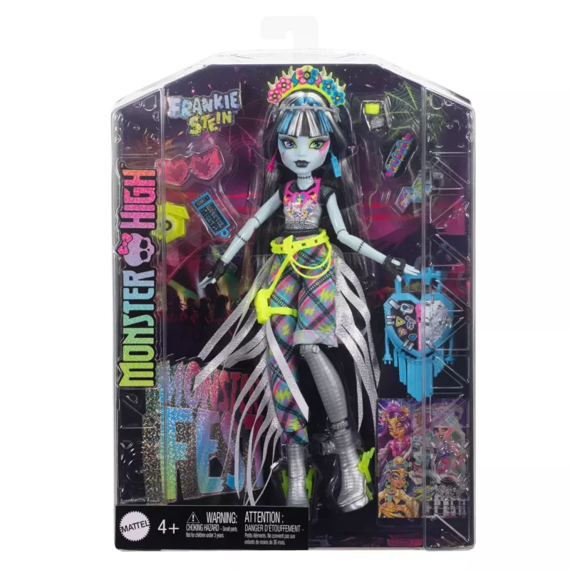 Lėlė MATTEL Frankie Stein Monsterfest HXH79 — Monster High kolekcinė mados lėlė