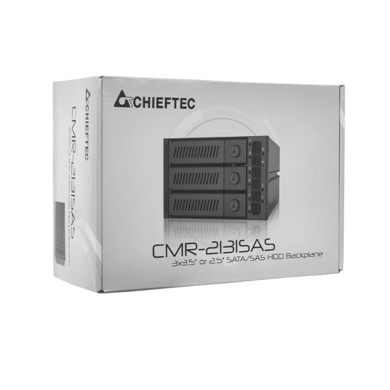 Chieftec CMR-2131SAS diskų įrengimo skydelis Juoda