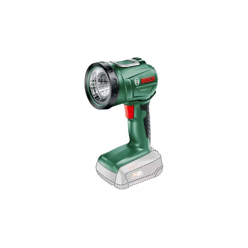 Bosch UniversalLamp 18 Juoda, Green LED