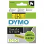 Autentiškos DYMO D1 etiketės | Juoda spauda ant geltonos juostos | 12 mm x 7 m | Lipnios etiketės, skirtos LabelManager etikečių kūrimo įrenginiams | Pagaminta Europoje