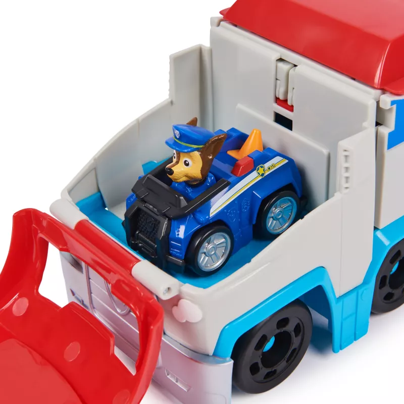 Žaislinis transporto priemonių rinkinys Spin Master PAW Patrol Pup Squad Patroller Team Vehicle su kolekcionuojamu Chase automobiliu, amžius 3+, plastikas, įvairiaspalvis