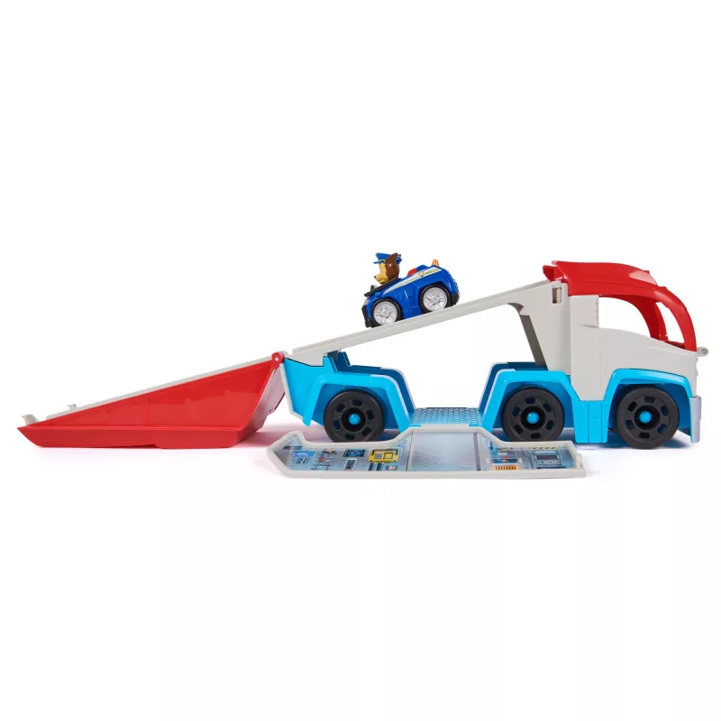 Žaislinis transporto priemonių rinkinys Spin Master PAW Patrol Pup Squad Patroller Team Vehicle su kolekcionuojamu Chase automobiliu, amžius 3+, plastikas, įvairiaspalvis