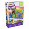 Kinetic Sand, Project Planet Turtle Beach su 14oz žaidimų smėliu, įrankiais ir formomis, iš tvarių ekologiškų medžiagų, sensoriniai žaislai vaikams
