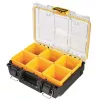 Įrankių laikymo dėžė DeWALT ToughSystem 2.0 juoda permatoma geltona 6 kišenės